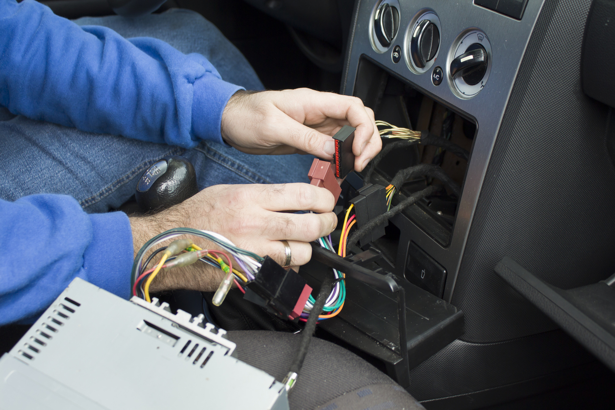 faisceaux de câbles pour le poste radio